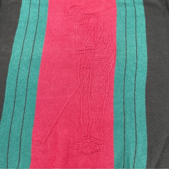Vintage Golf Sweater Mens Large Steve Stricker Fairway Textured Crewneck 90s - Picture 4 of 13